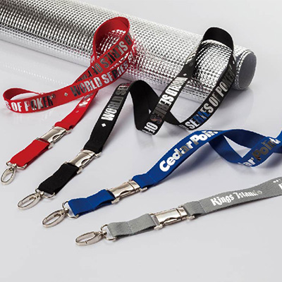 Metallic stamping lanyard