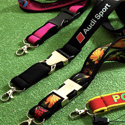 Neoprene lanyard